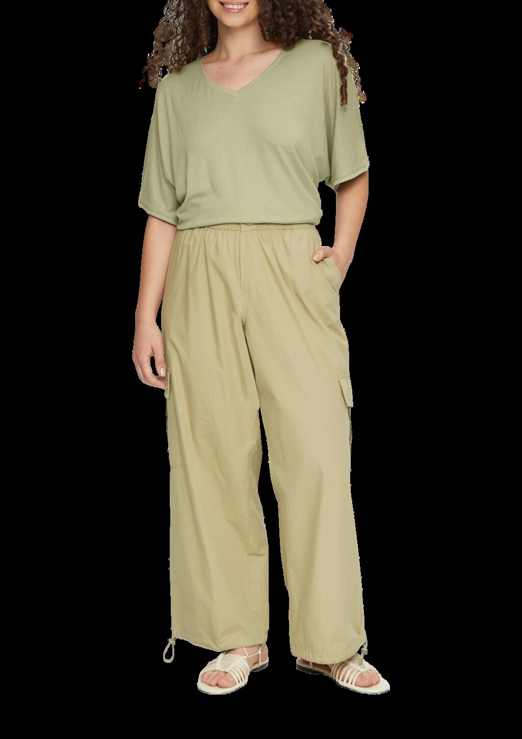 T-Shirt aus Leinenmix im Relaxed Fit