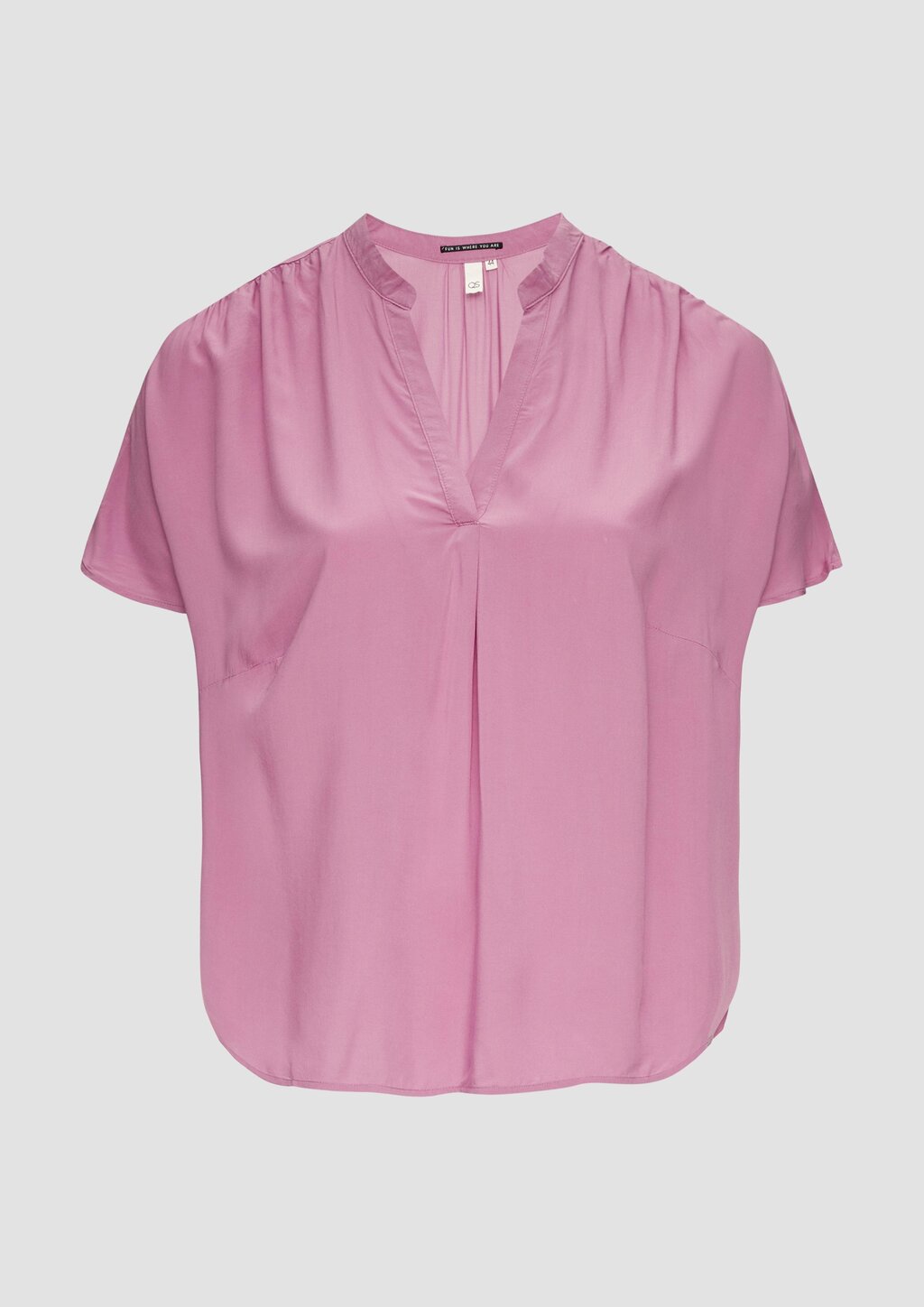 Loose-Fit-Bluse mit Stehkragen