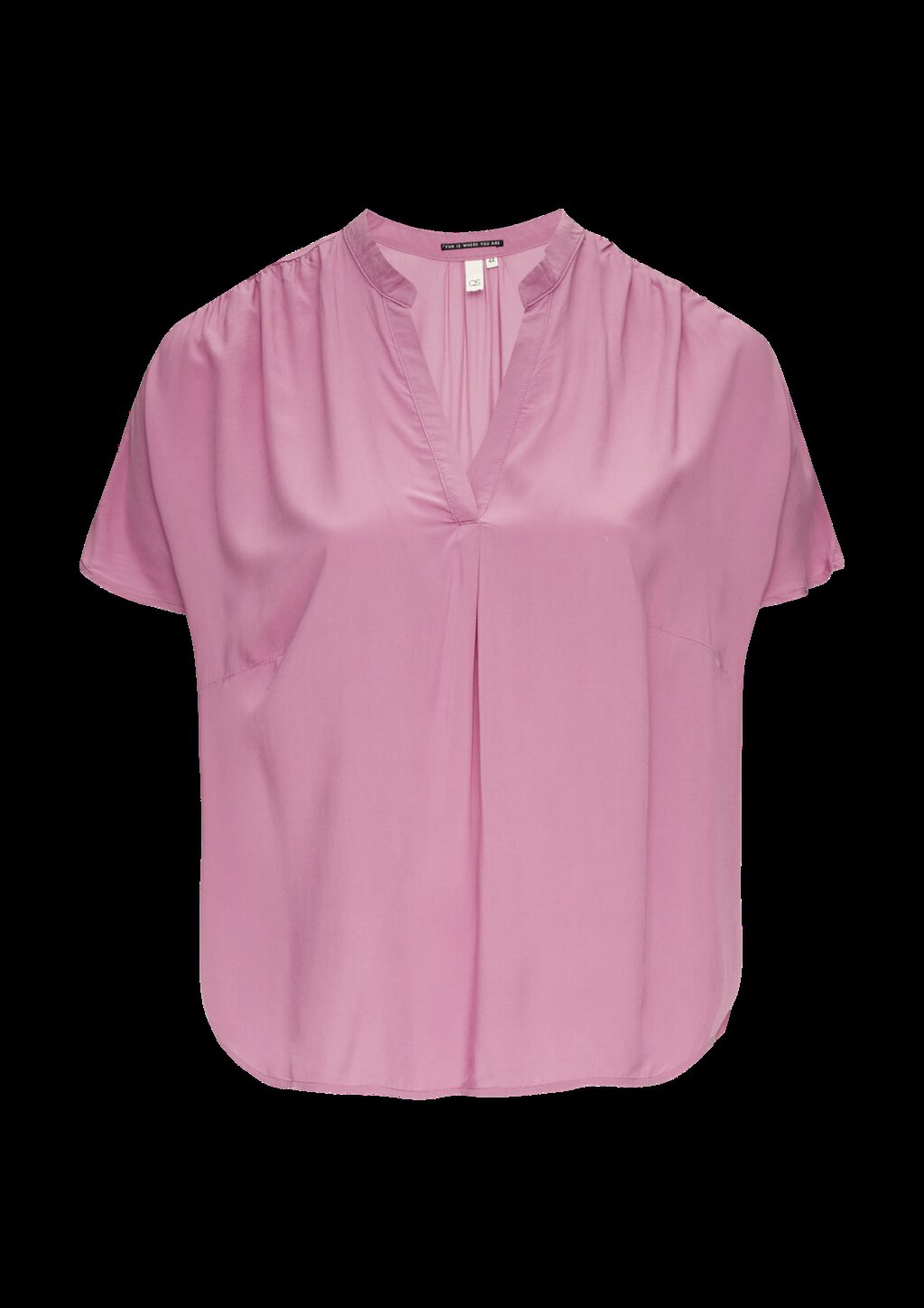 Loose-Fit-Bluse mit Stehkragen