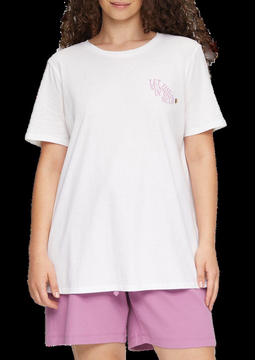 T-Shirt aus Baumwolle mit Print-Detail