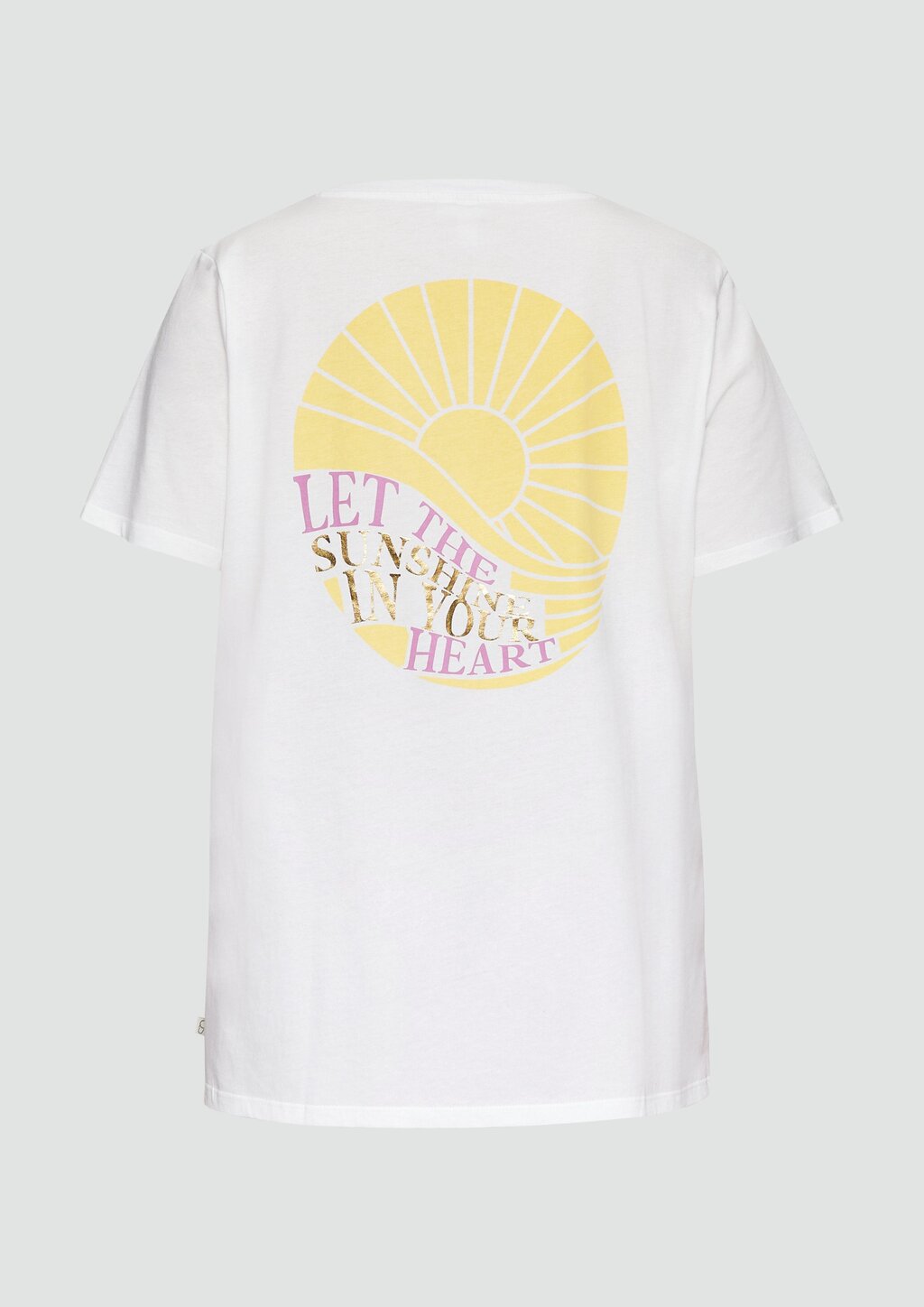 T-Shirt aus Baumwolle mit Print-Detail