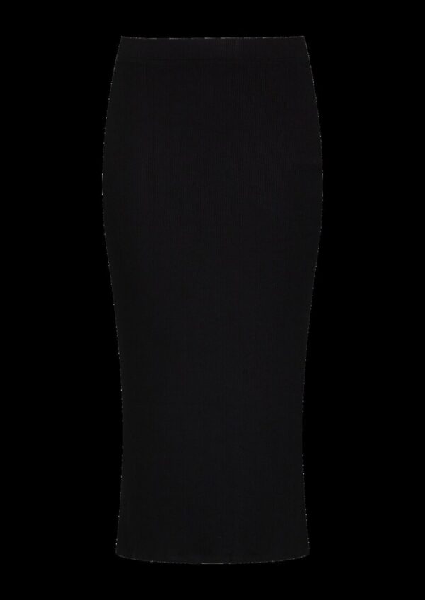 Elastischer Maxirock mit Rippstruktur