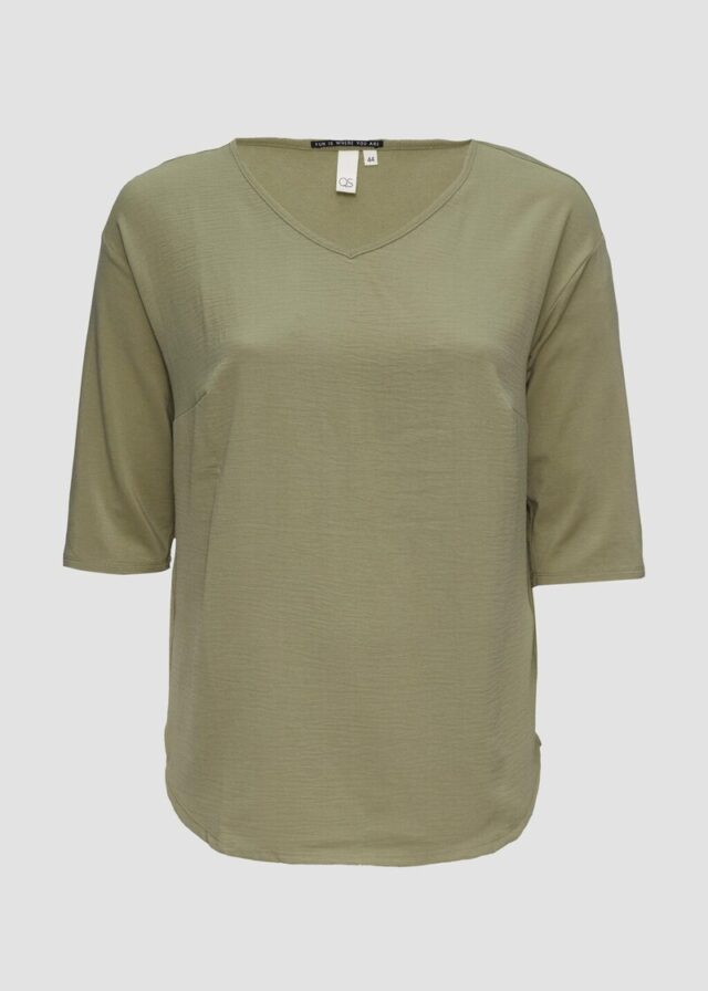 Shirt im Fabricmix und Loose Fit