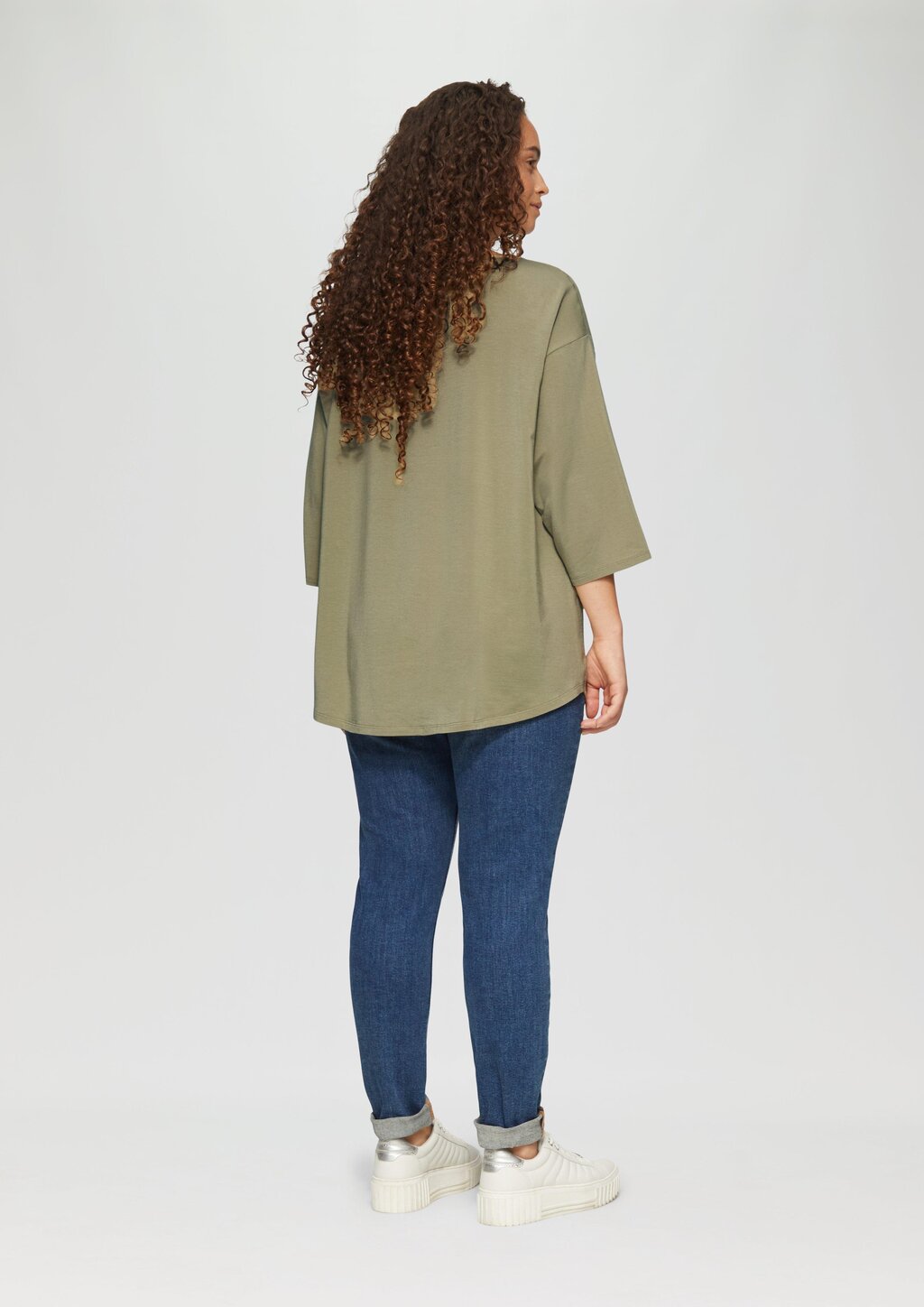 Shirt im Fabricmix und Loose Fit