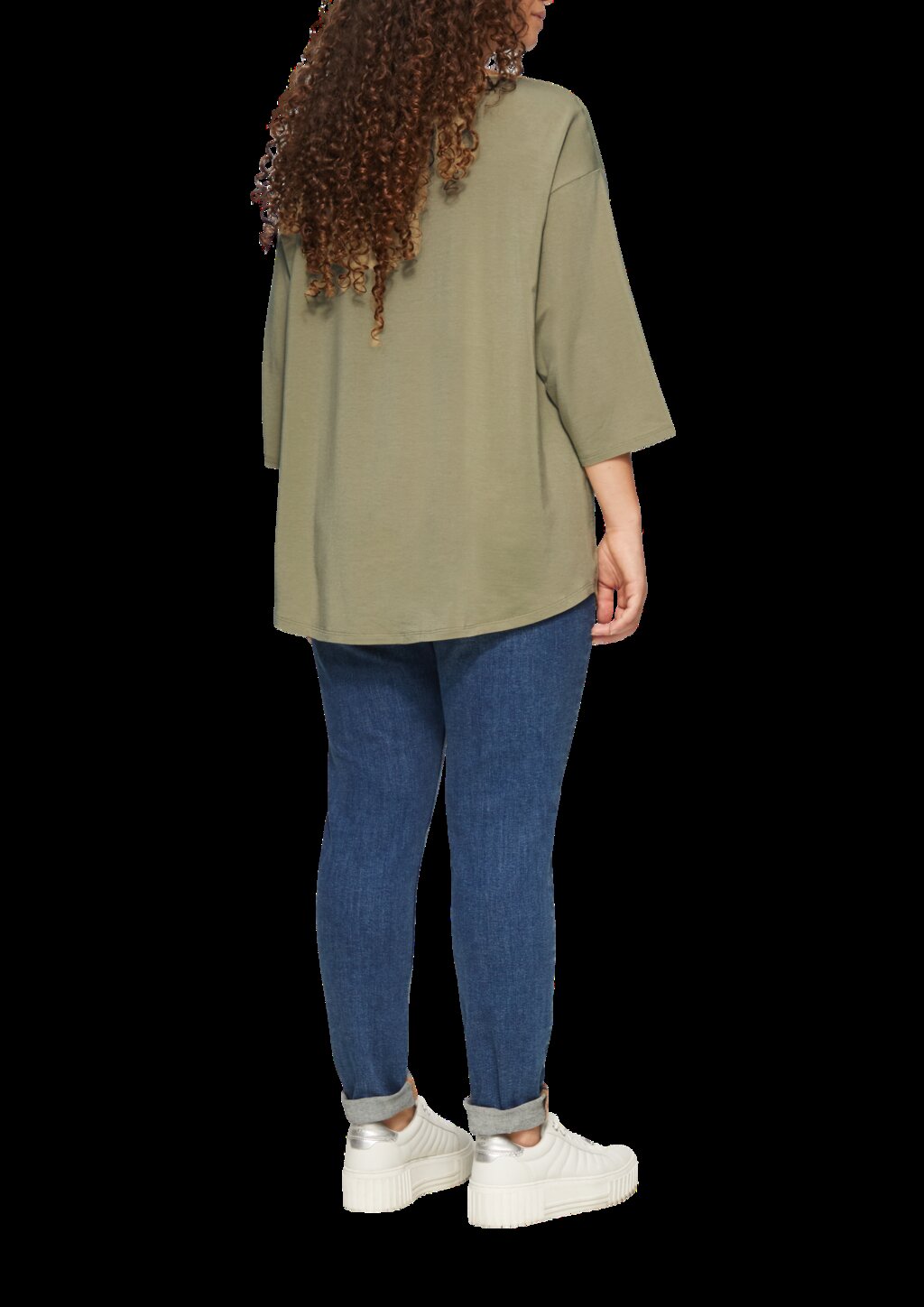 Shirt im Fabricmix und Loose Fit