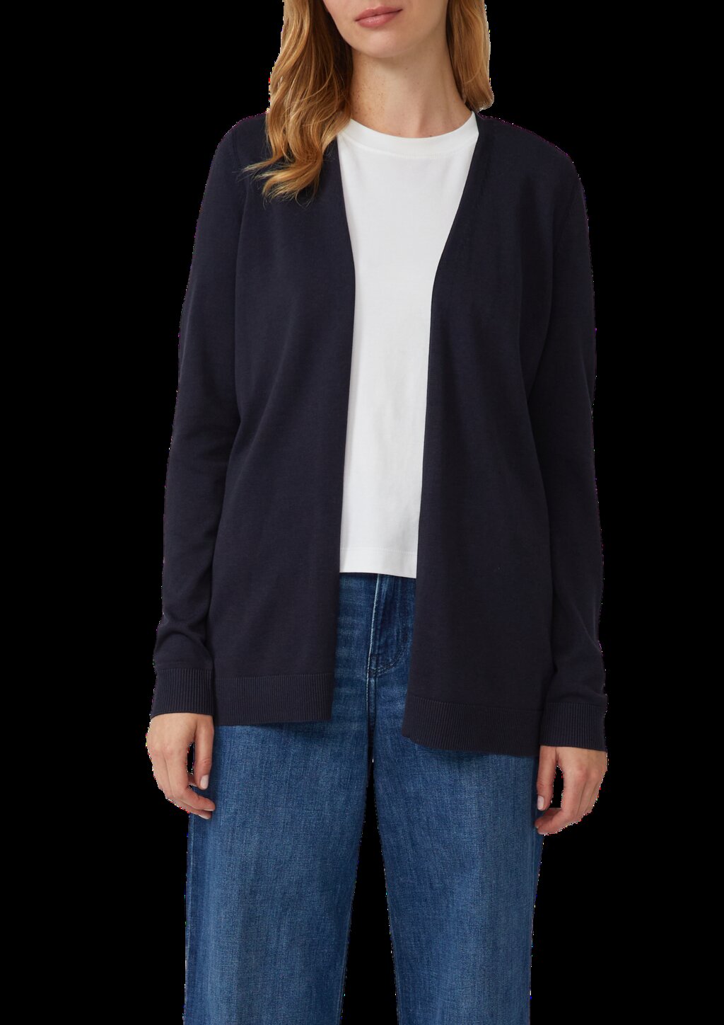 Cardigan aus Viskose-Baumwollmix