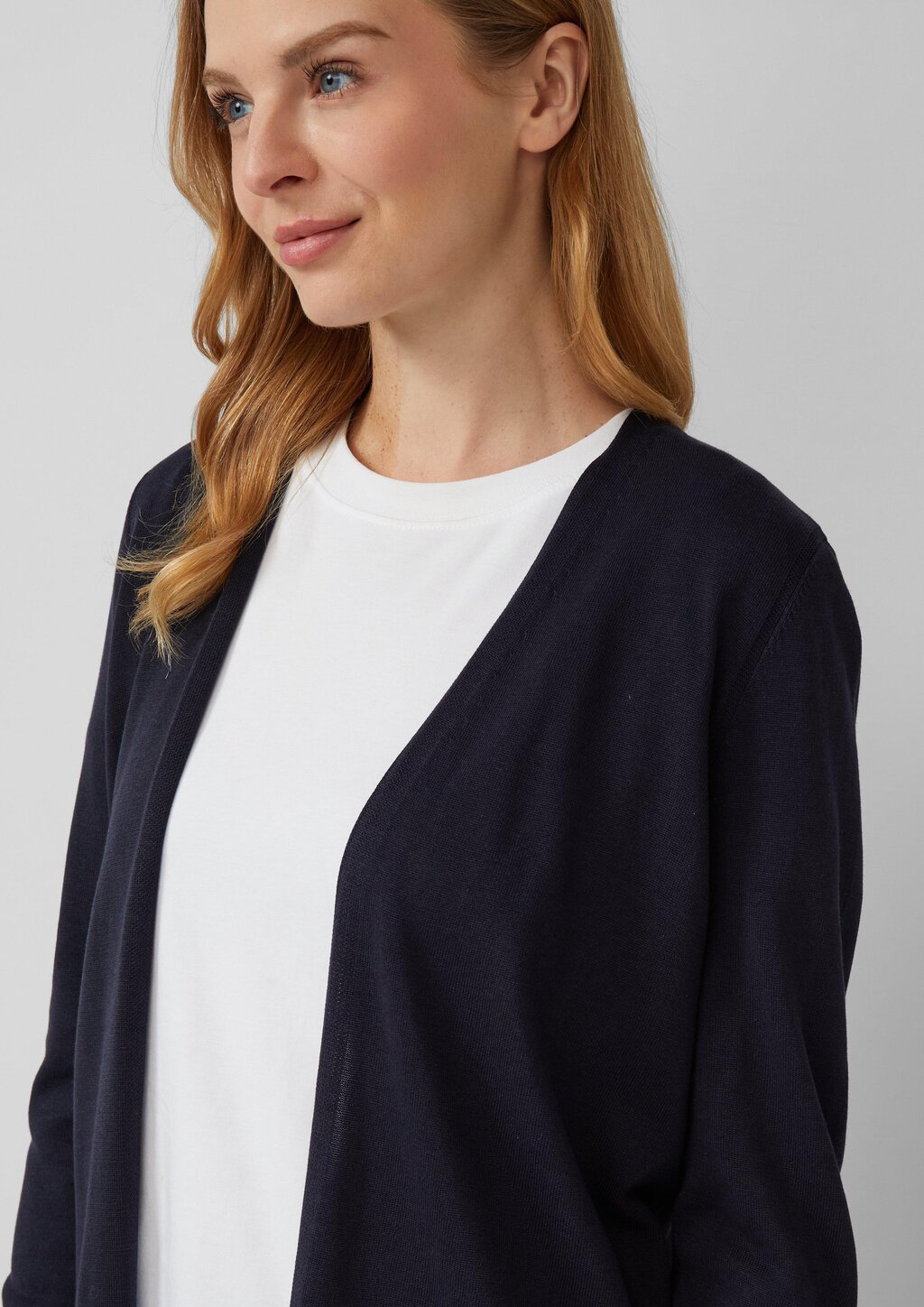 Cardigan aus Viskose-Baumwollmix