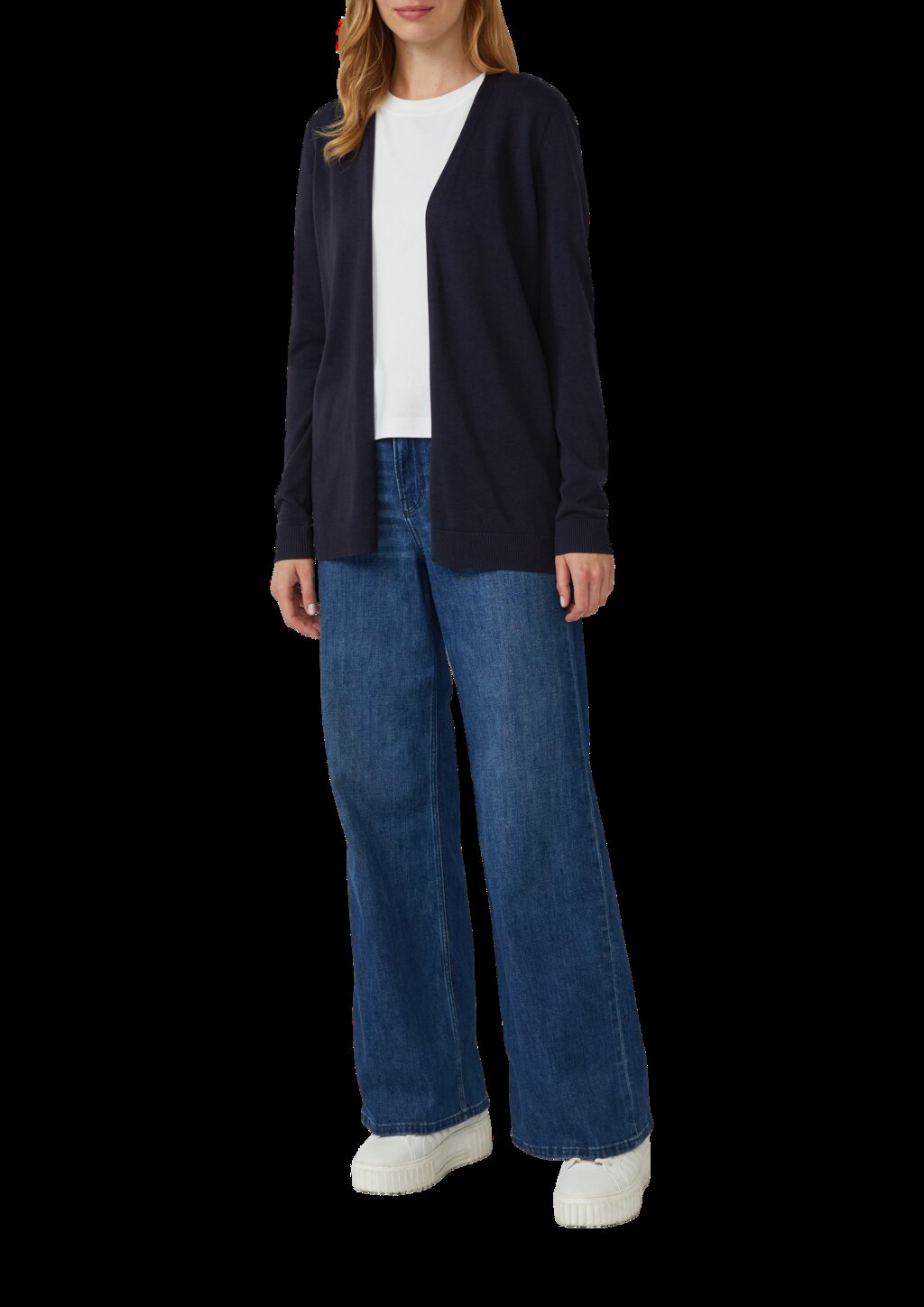 Cardigan aus Viskose-Baumwollmix