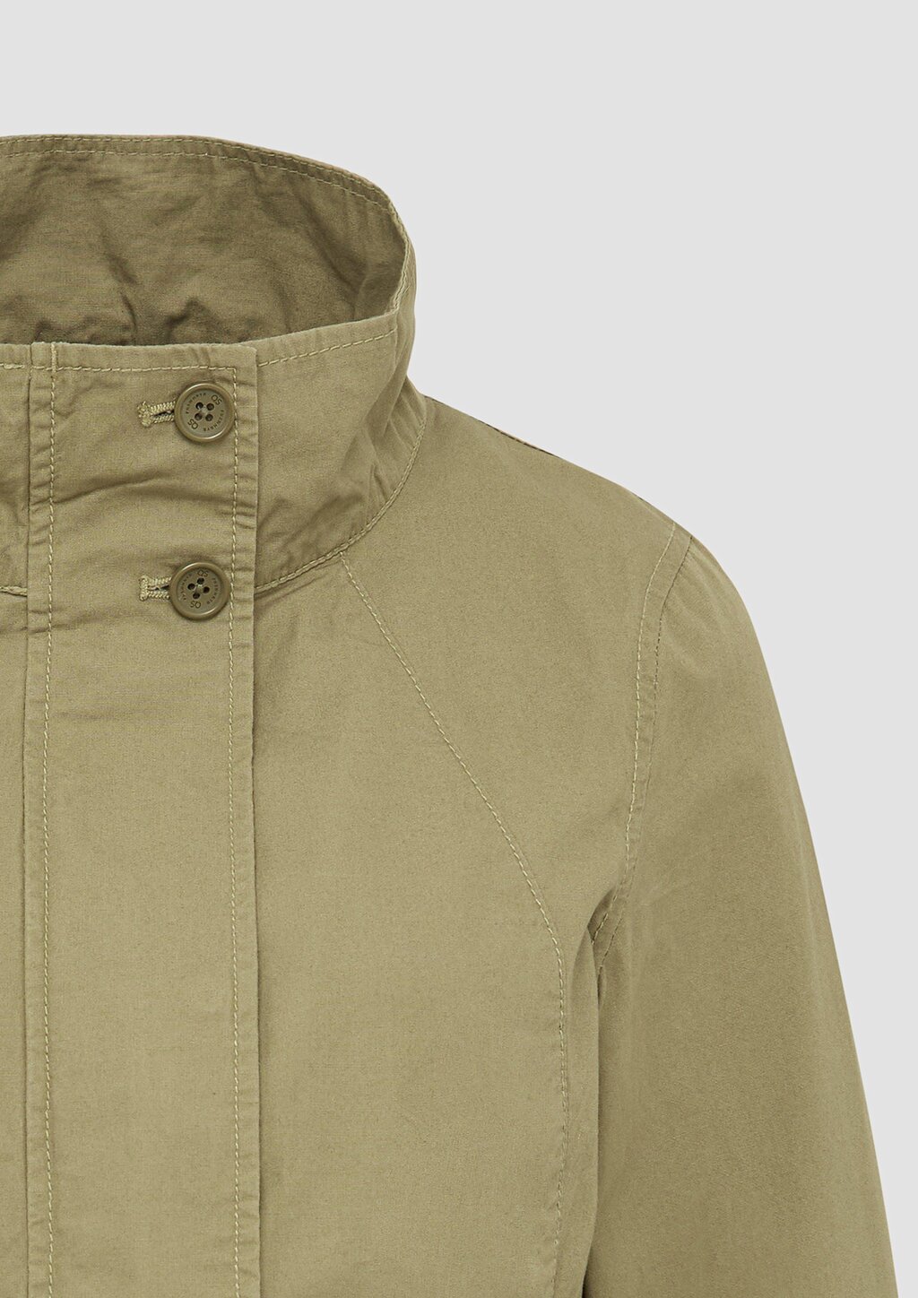 Baumwolljacke mit Tunnelzug in der Taille