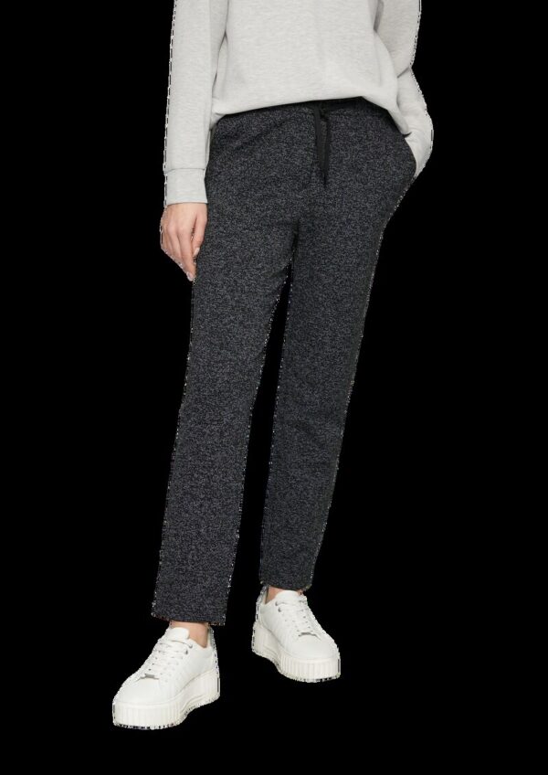 Jogg Pants im melierter Optik mit elastischem Bund