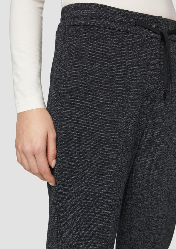 Jogg Pants im melierter Optik mit elastischem Bund