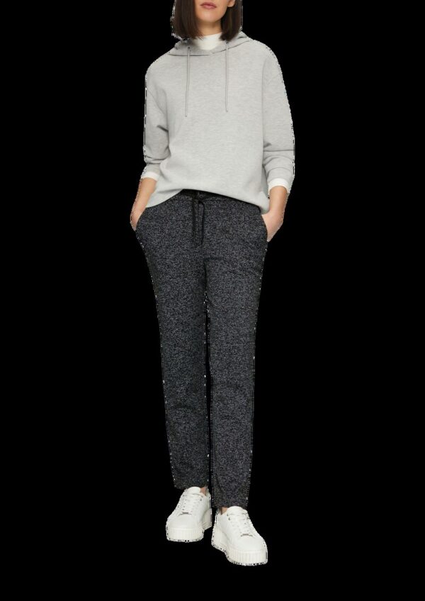 Jogg Pants im melierter Optik mit elastischem Bund