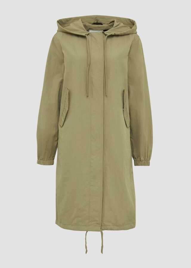 Legerer Nylonparka mit Kapuze