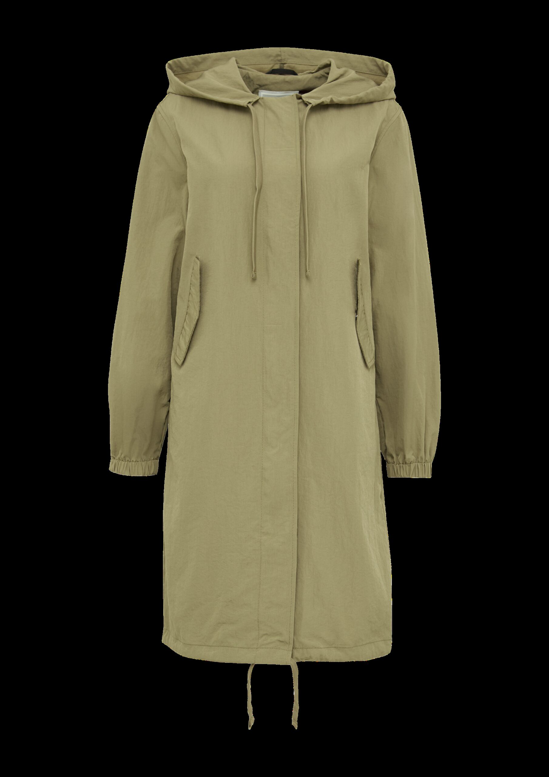 Legerer Nylonparka mit Kapuze