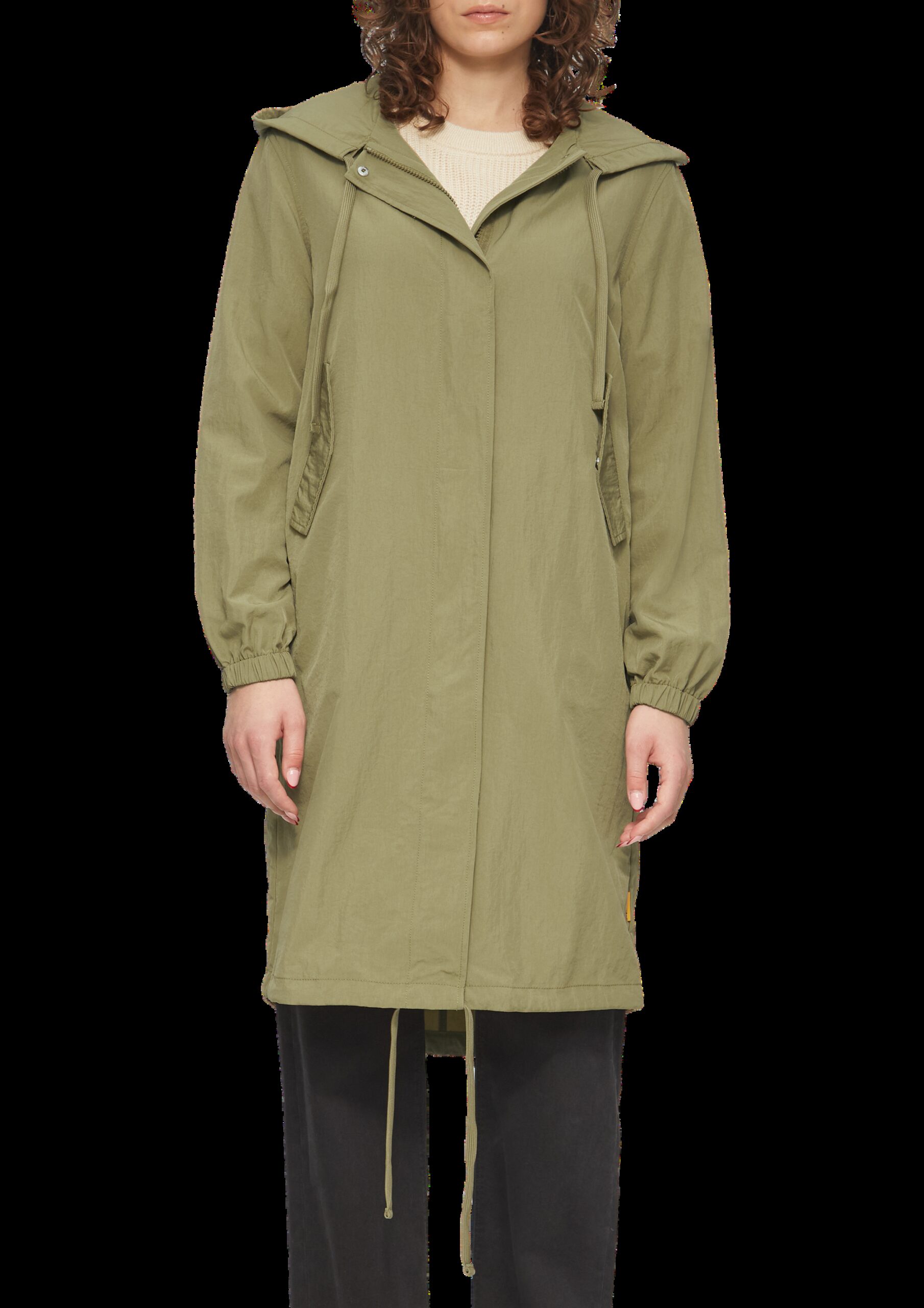 Legerer Nylonparka mit Kapuze