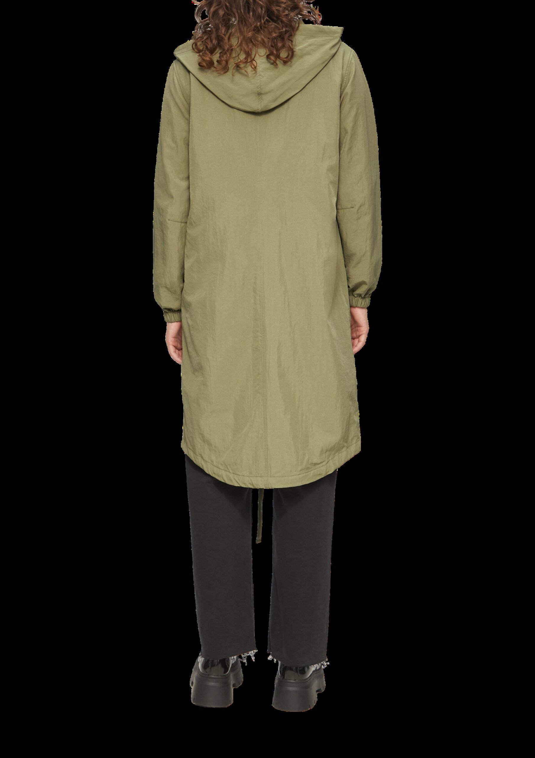 Legerer Nylonparka mit Kapuze