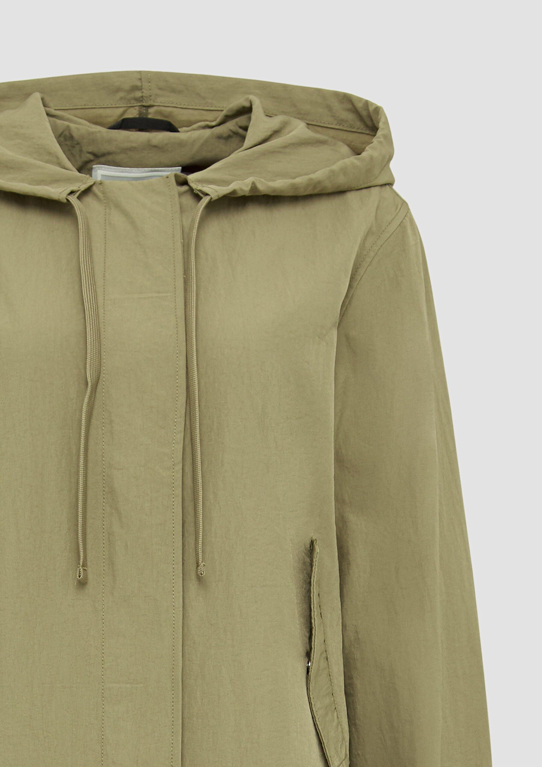 Legerer Nylonparka mit Kapuze