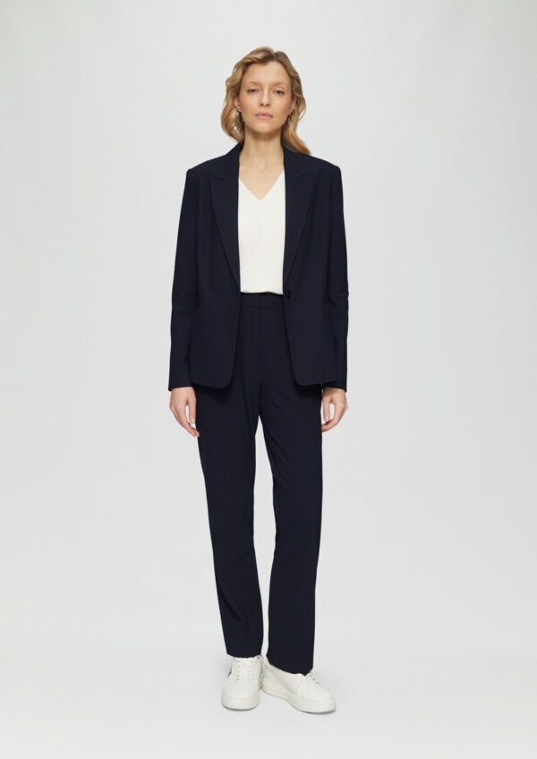 Regular: Straight Leg-Hose mit Waffelpiqué-Struktur