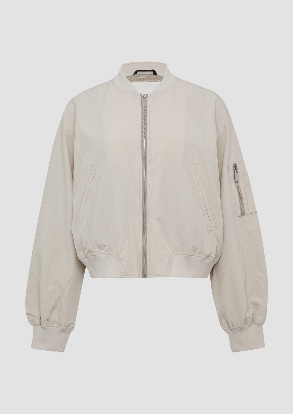 Blouson mit Stehkragen und Rippbündchen