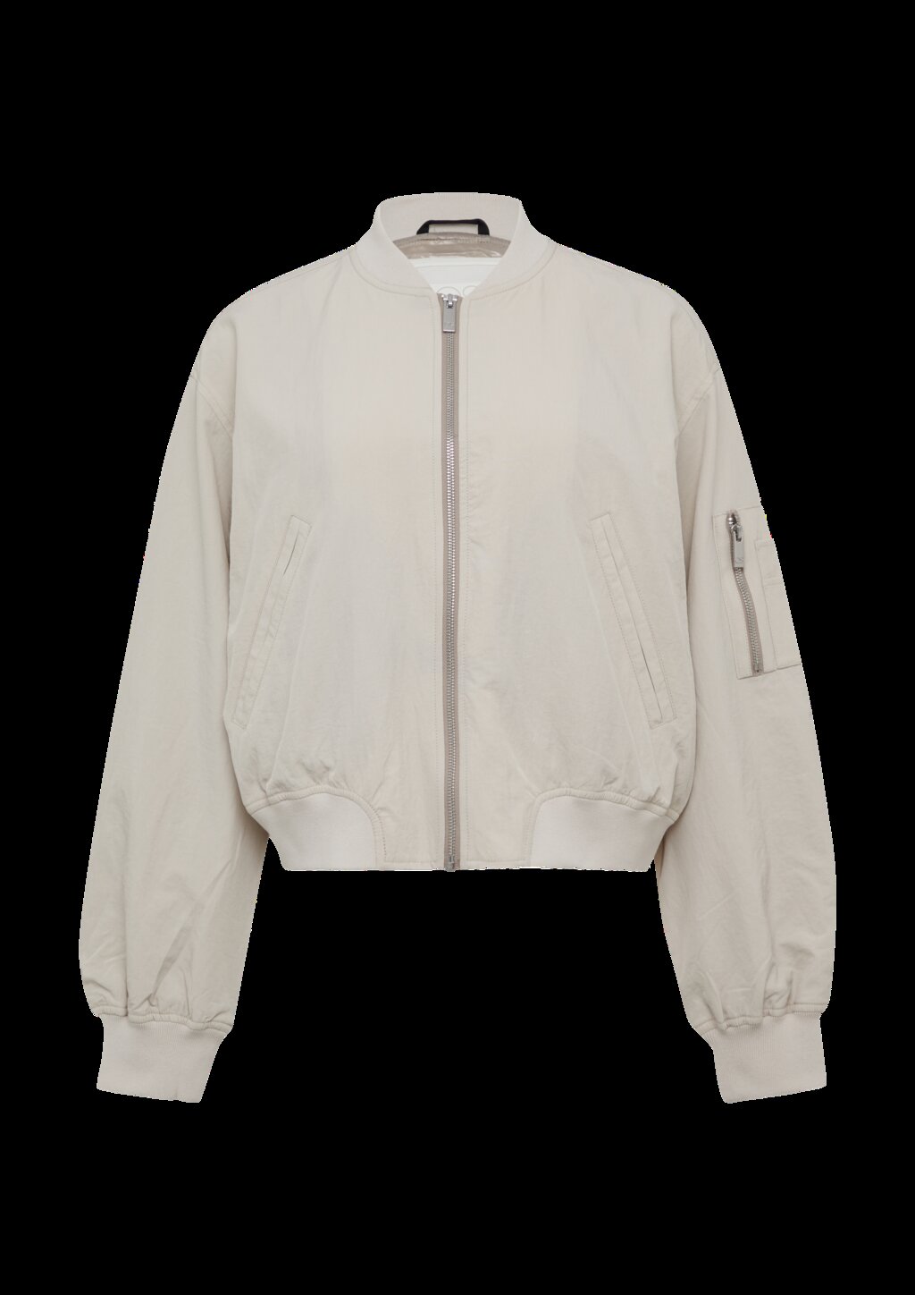 Blouson mit Stehkragen und Rippbündchen