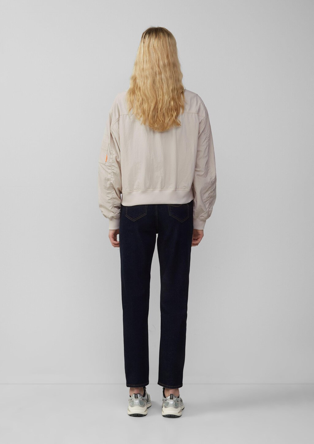 Blouson mit Stehkragen und Rippbündchen