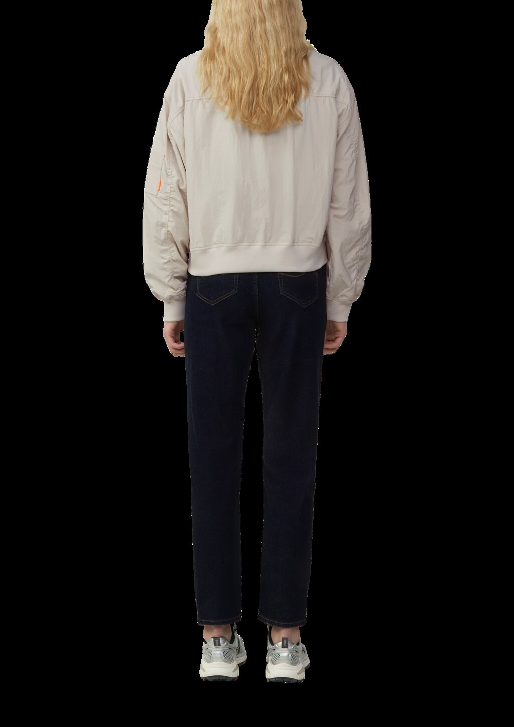 Blouson mit Stehkragen und Rippbündchen