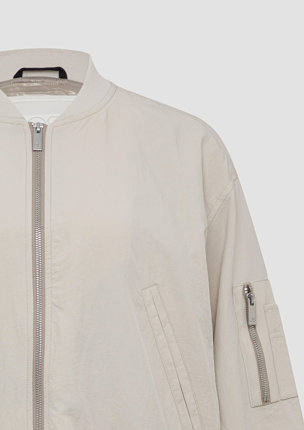 Blouson mit Stehkragen und Rippbündchen