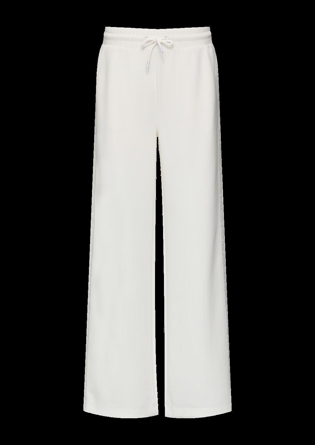 Scuba-Hose mit Wide-Leg und Logo-Detail an der Seitennaht