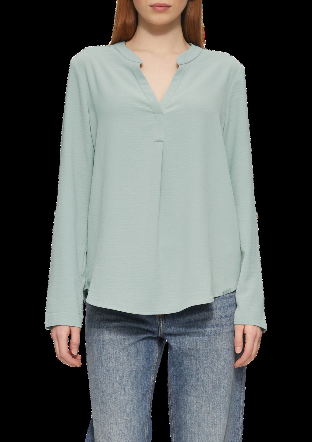 Tunikabluse mit Ärmeln zum Krempeln