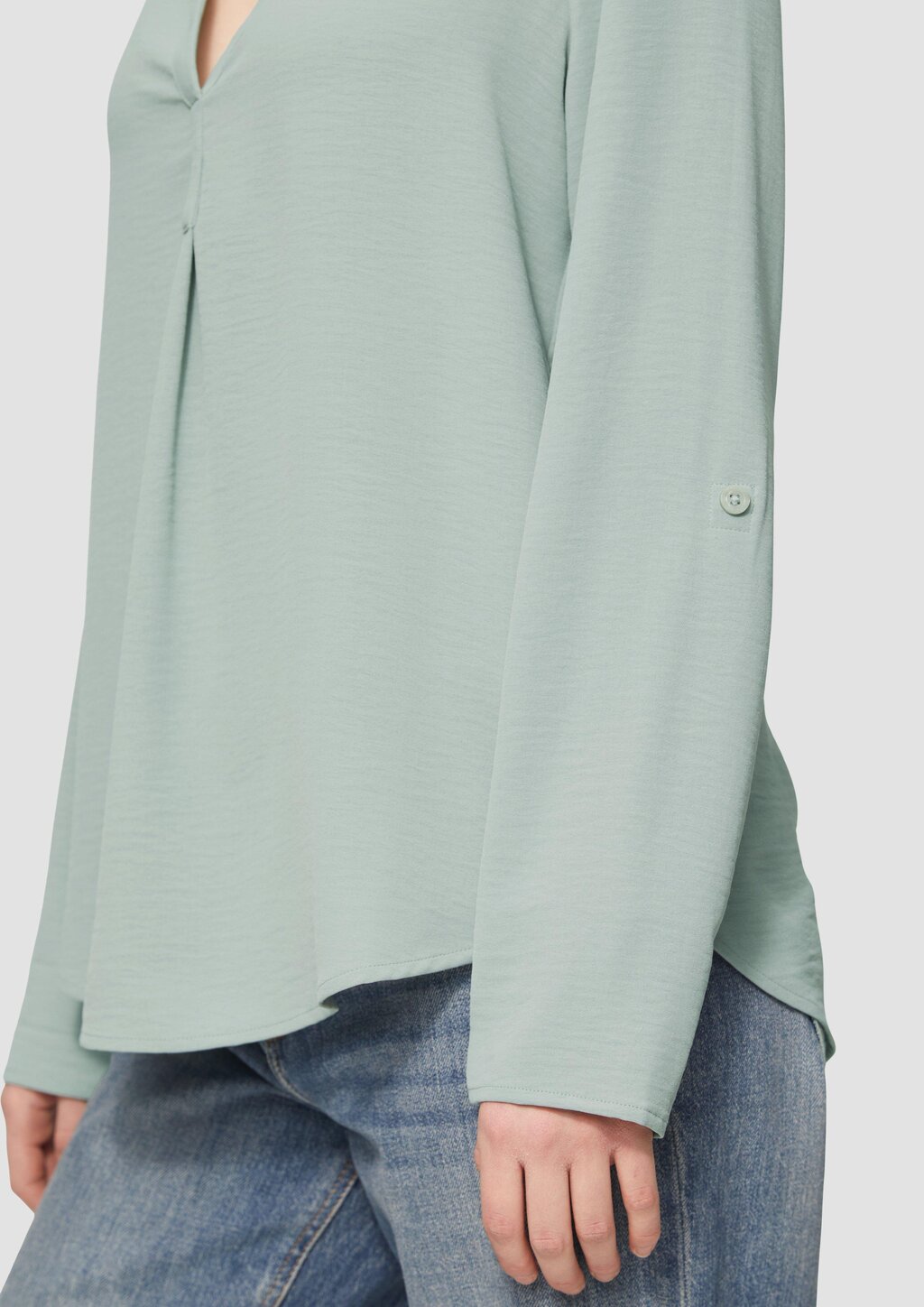 Tunikabluse mit Ärmeln zum Krempeln