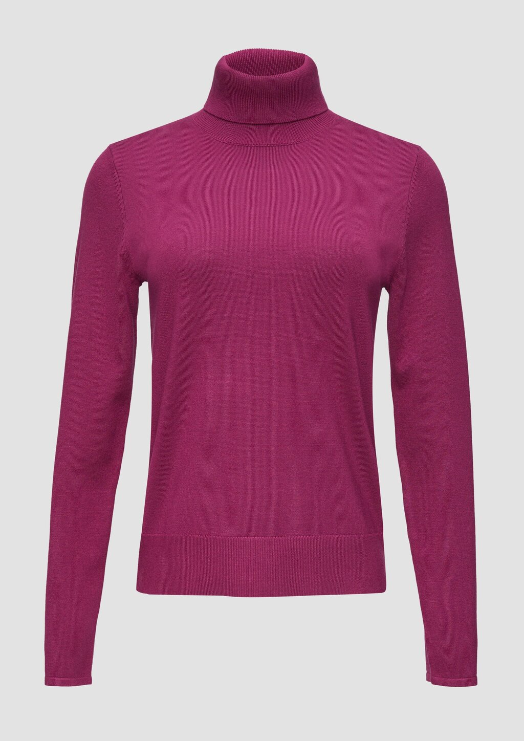 Feiner Rollkragenpullover mit Ajour-Details