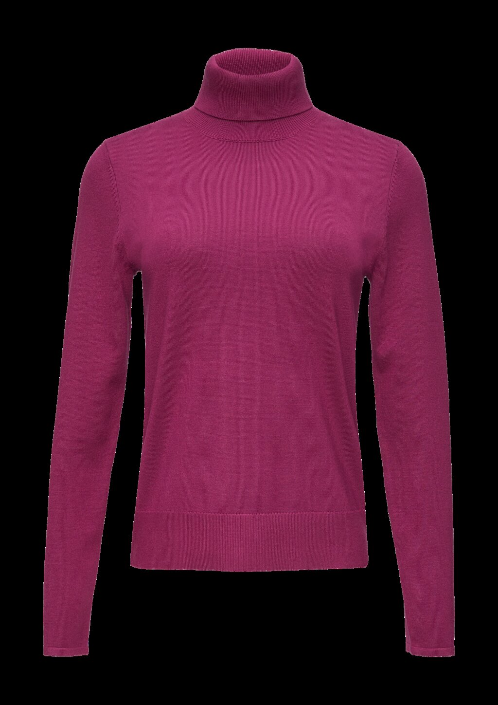 Feiner Rollkragenpullover mit Ajour-Details