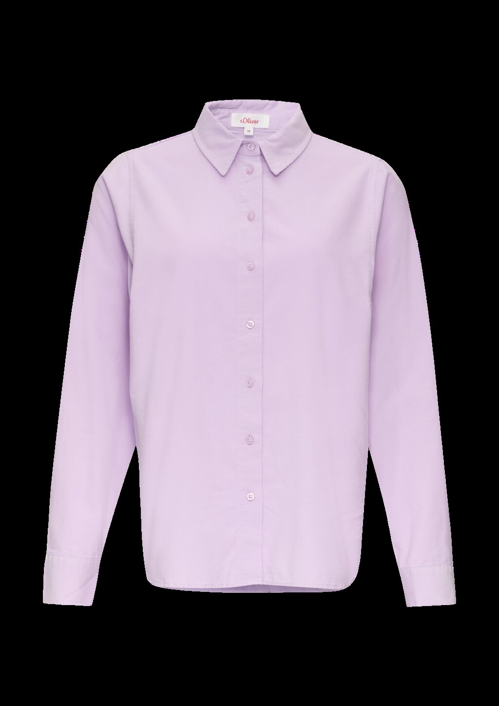 Cordbluse im Relaxed Fit mit Naht-Details