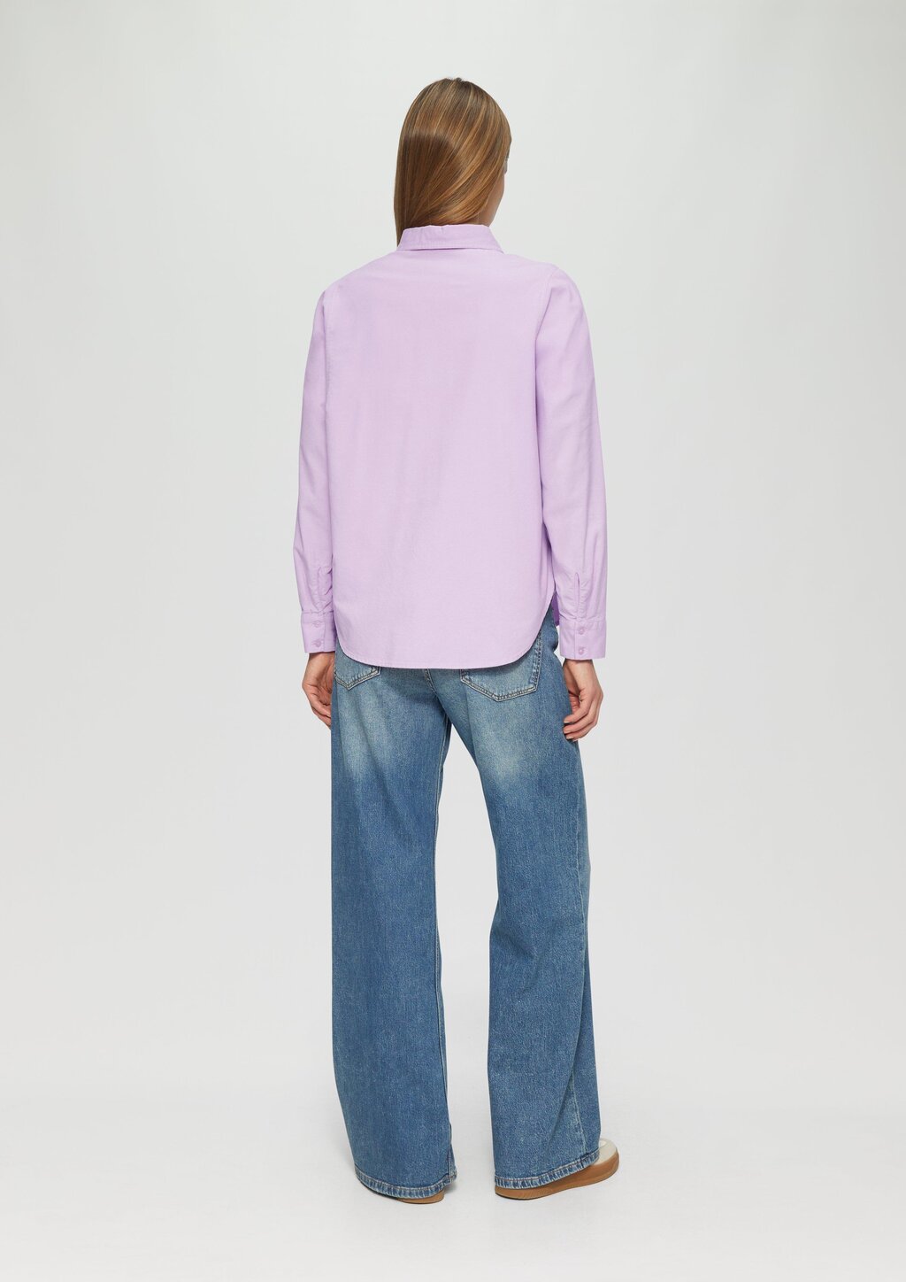 Cordbluse im Relaxed Fit mit Naht-Details