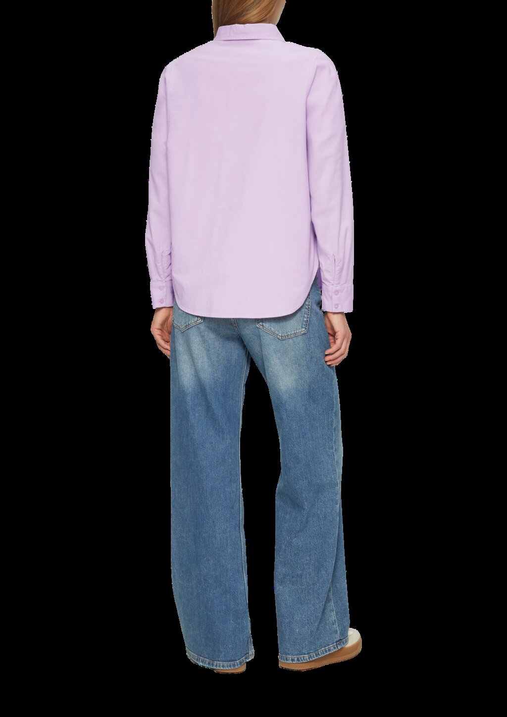 Cordbluse im Relaxed Fit mit Naht-Details