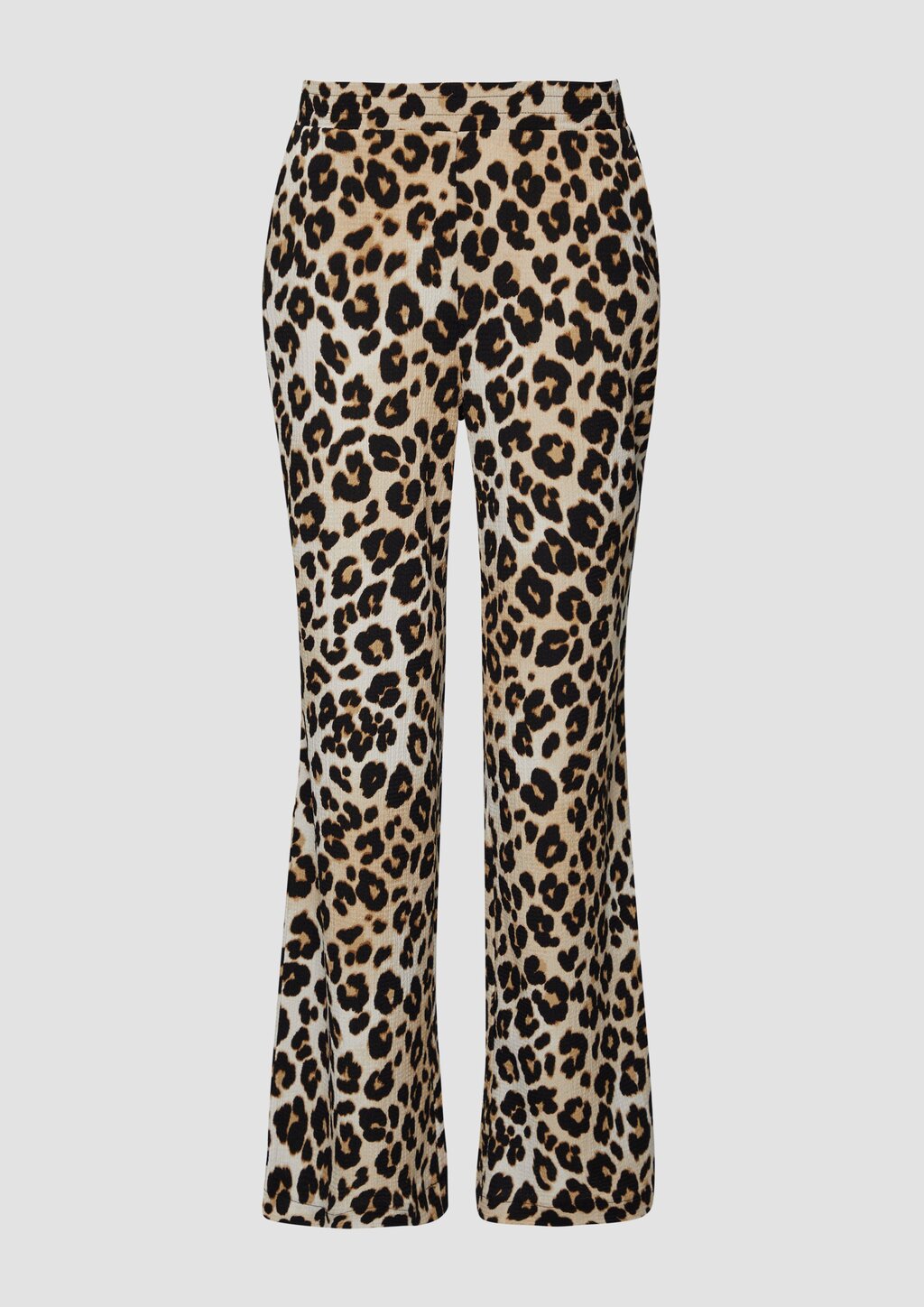 Hose mit Wide Leg aus strukturiertem Jersey