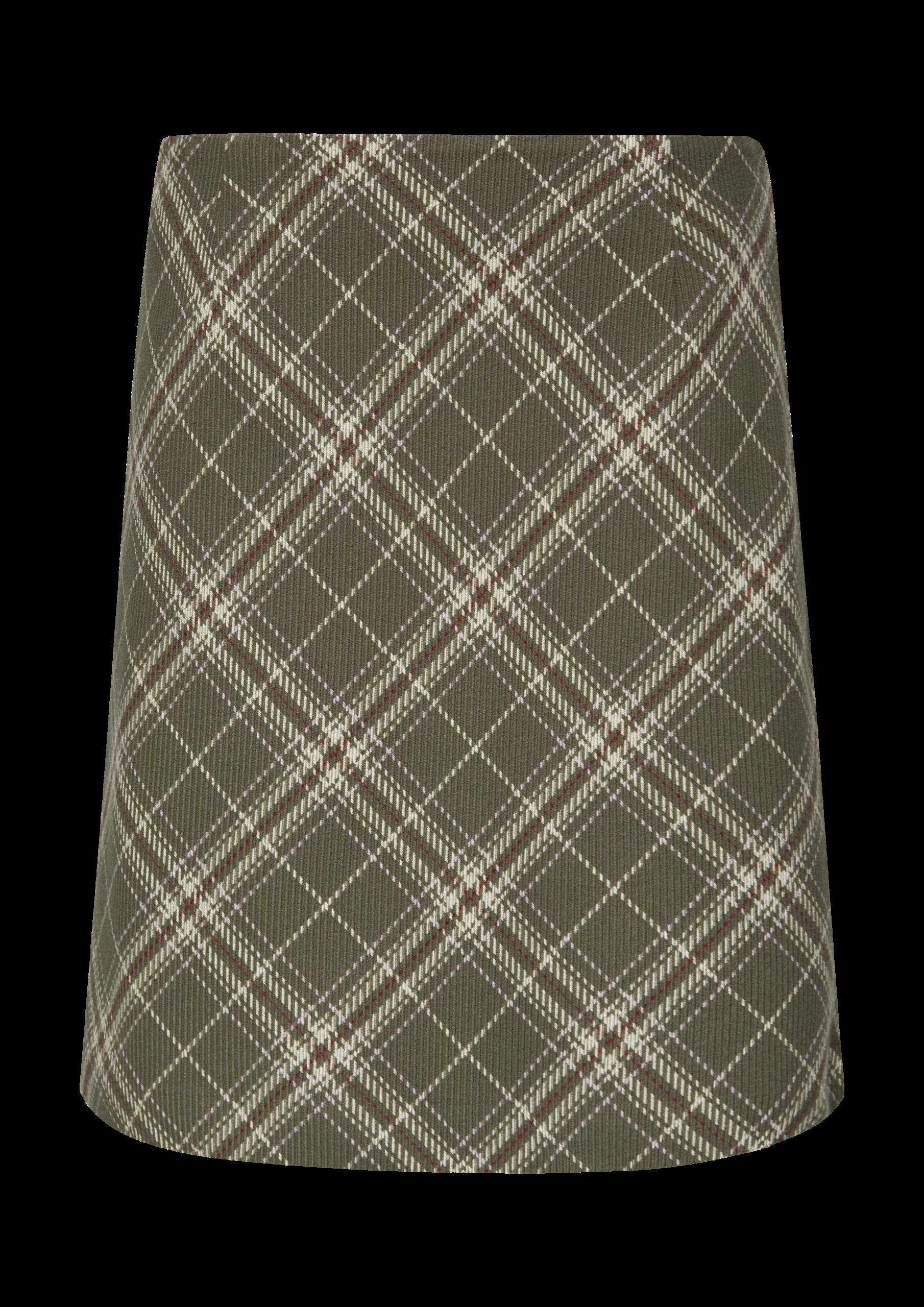 Kurzer Rock mit Web-Karo