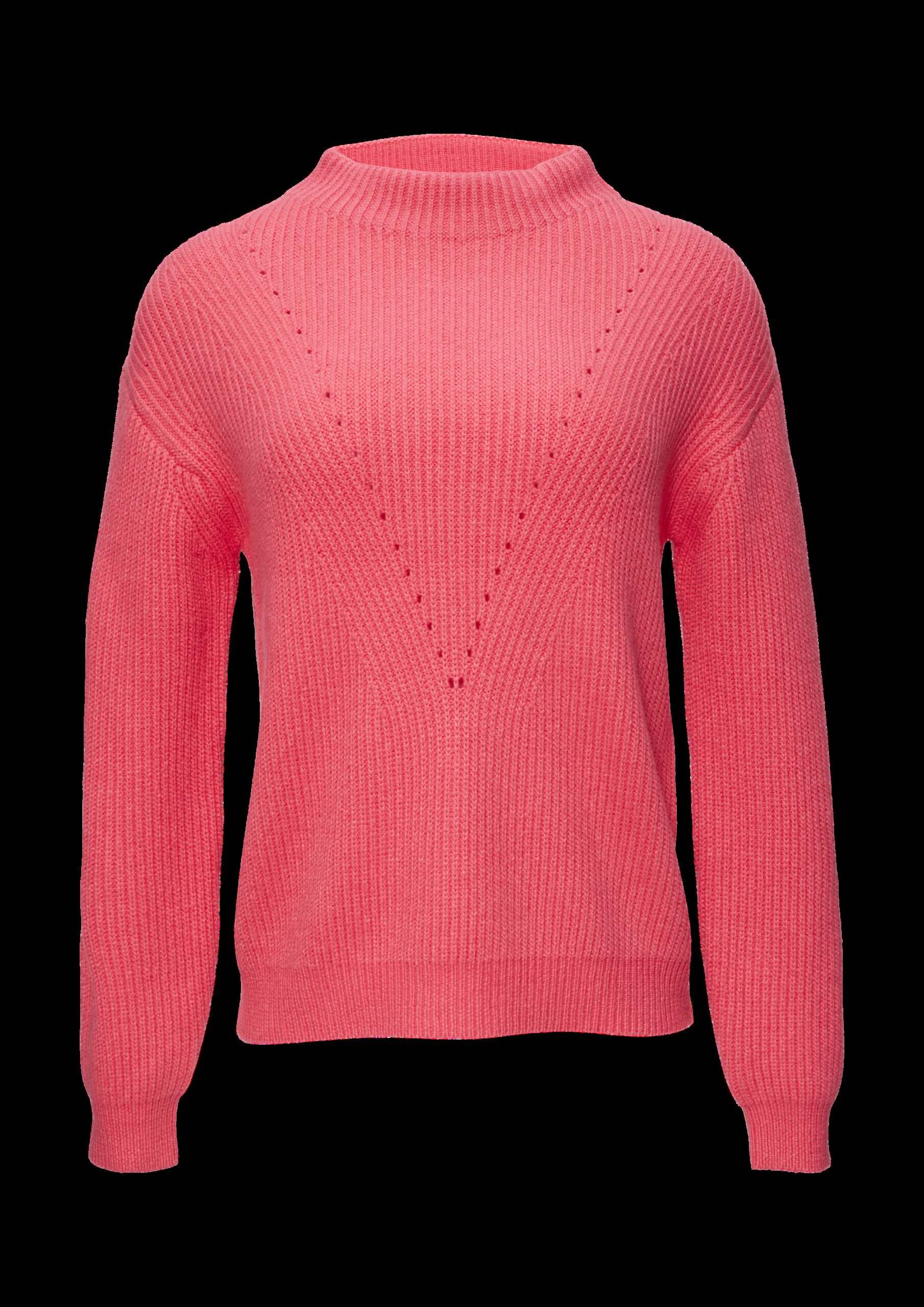 Oversized-Strickpullover mit Ajour-Detail