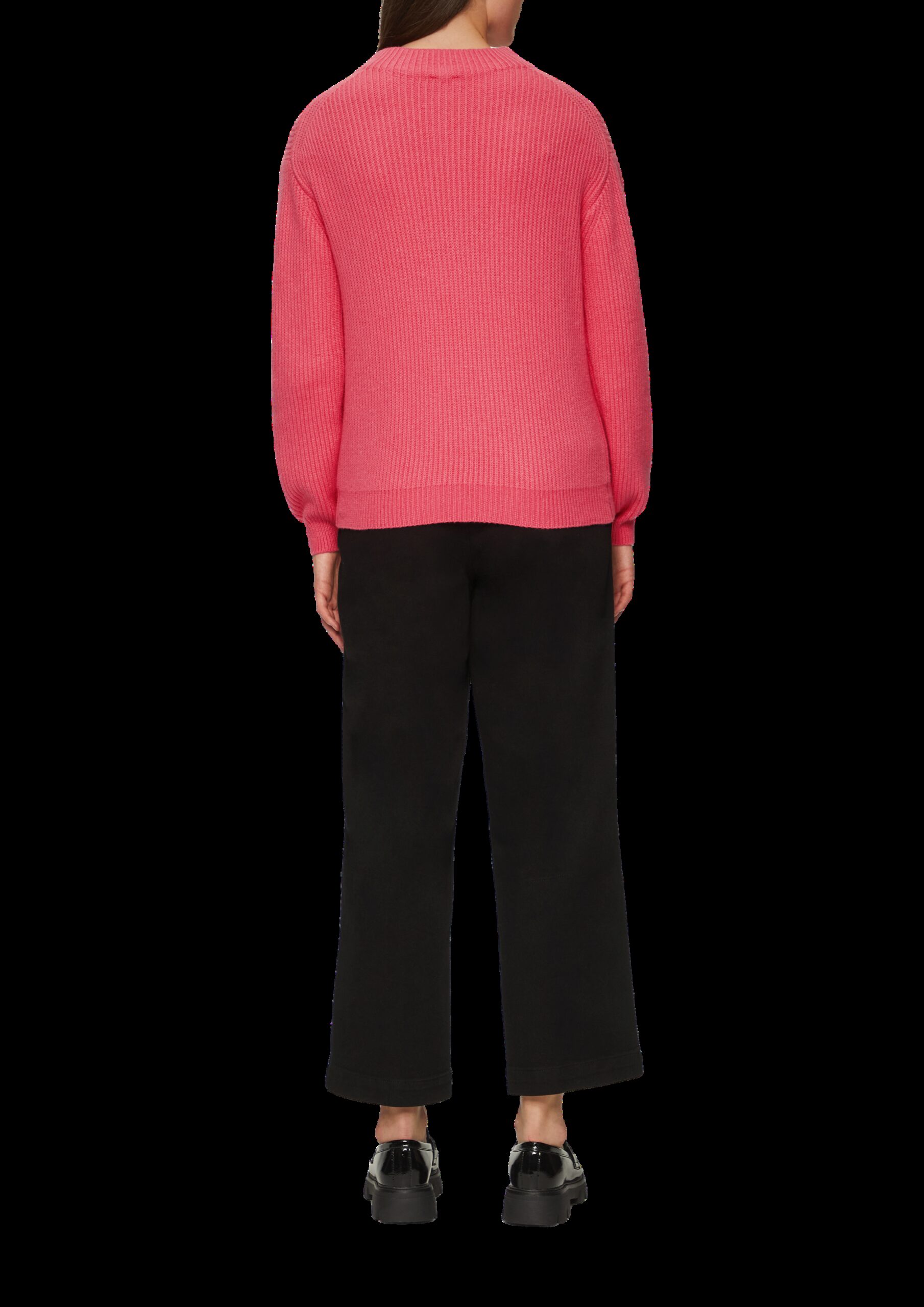 Oversized-Strickpullover mit Ajour-Detail