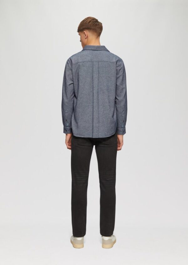 Regular Fit: Wärmendes Hemd aus mehrfarbigem Twill