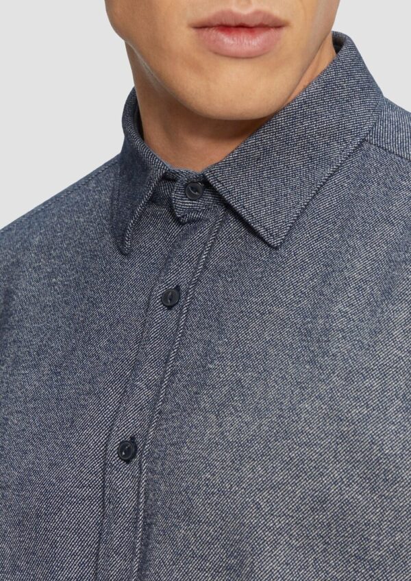 Regular Fit: Wärmendes Hemd aus mehrfarbigem Twill