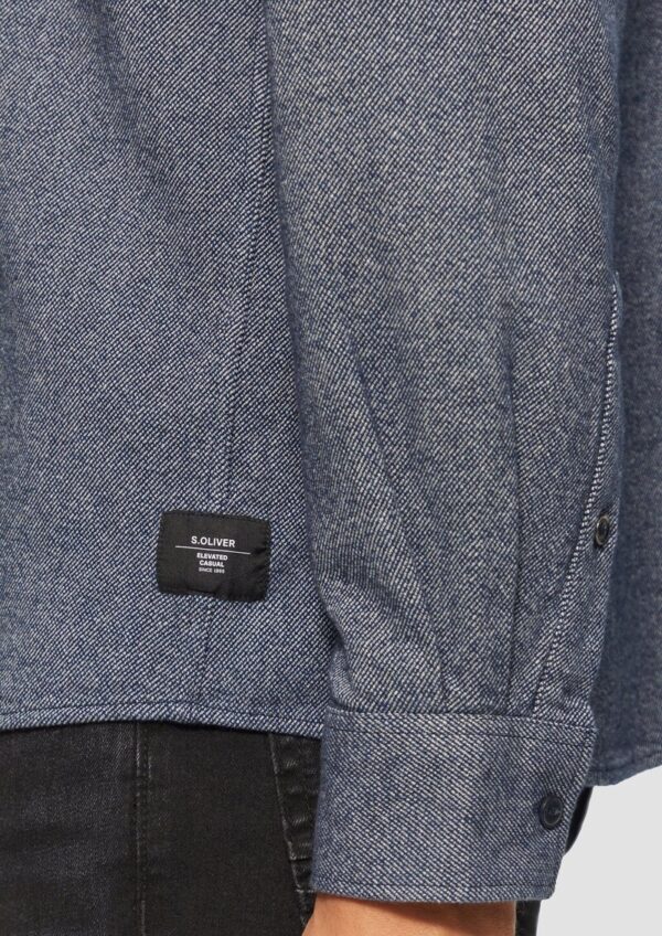 Regular Fit: Wärmendes Hemd aus mehrfarbigem Twill