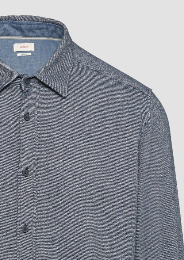 Regular Fit: Wärmendes Hemd aus mehrfarbigem Twill