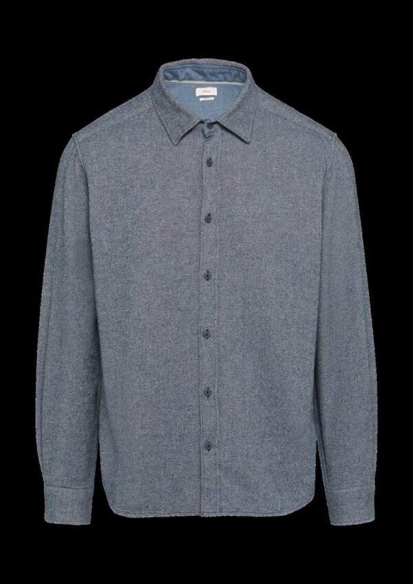 Regular Fit: Wärmendes Hemd aus mehrfarbigem Twill