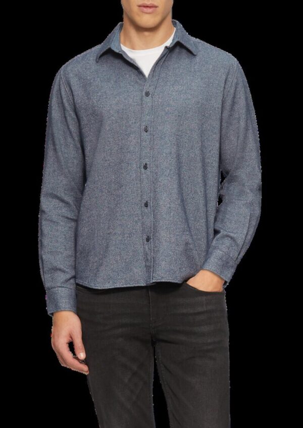 Regular Fit: Wärmendes Hemd aus mehrfarbigem Twill