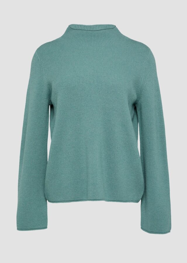 Turtleneck-Pullover aus Wollmischung