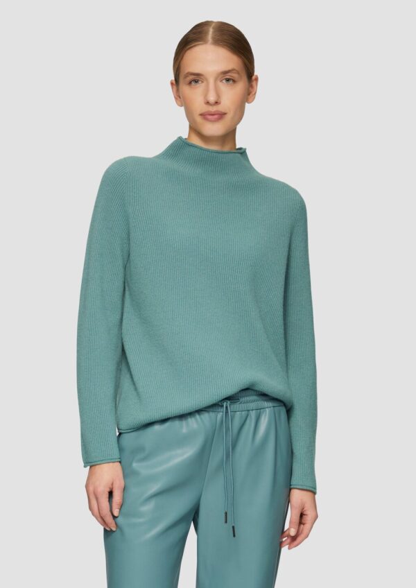 Turtleneck-Pullover aus Wollmischung