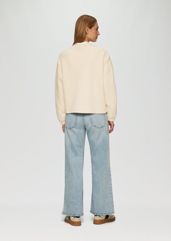 Jersey-Jacke mit Waffelstruktur