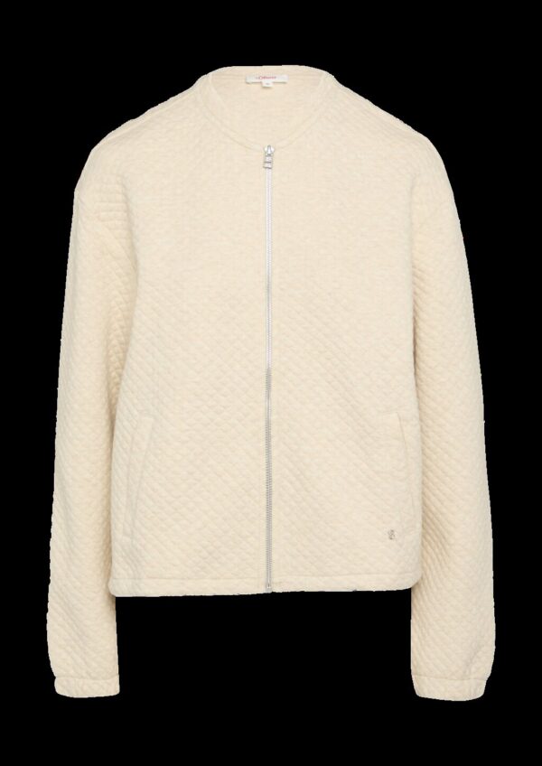 Jersey-Jacke mit Waffelstruktur