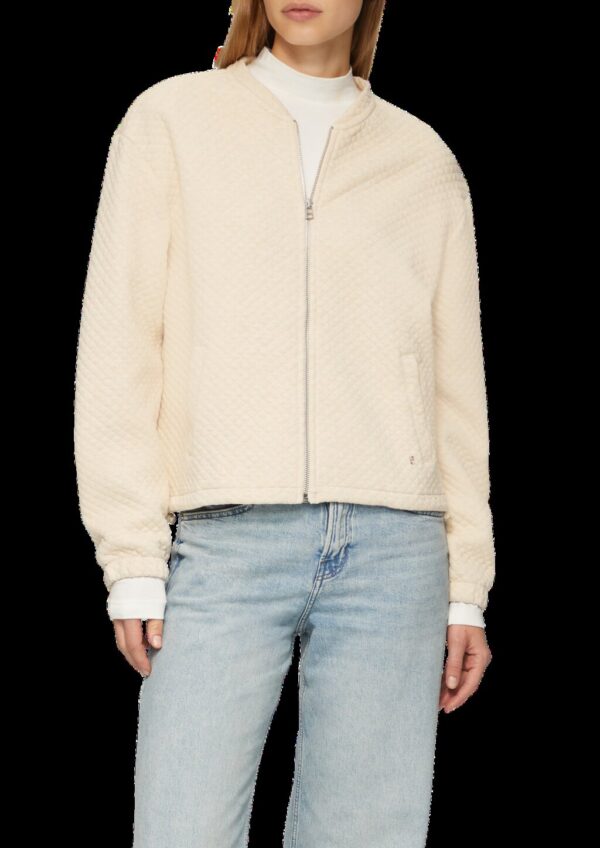 Jersey-Jacke mit Waffelstruktur